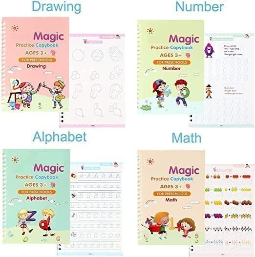 SankMagic™ Practice Copybook (4 BOOKS,1 PEN,1 GRIP,10 REFILL)