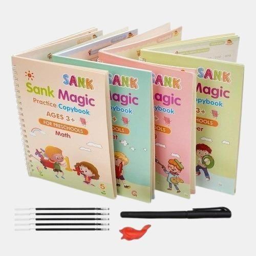 SankMagic™ Practice Copybook (4 BOOKS,1 PEN,1 GRIP,10 REFILL)