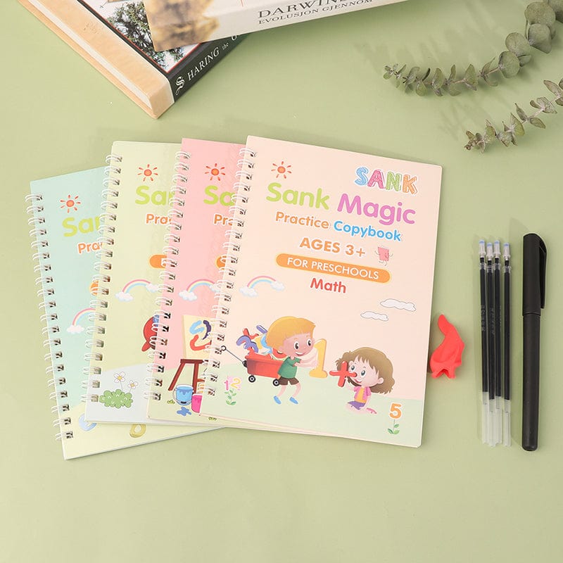 SankMagic™ Practice Copybook (4 BOOKS,1 PEN,1 GRIP,10 REFILL)
